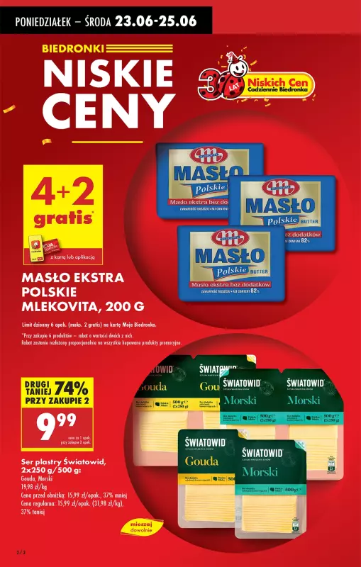 Biedronka - gazetka promocyjna Od poniedziałku od poniedziałku 23.06 do niedzieli 29.06 - strona 2