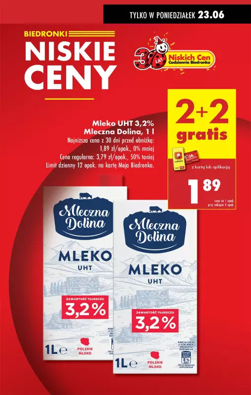 Biedronka - gazetka promocyjna Od poniedziałku od poniedziałku 23.06 do niedzieli 29.06 - strona 3