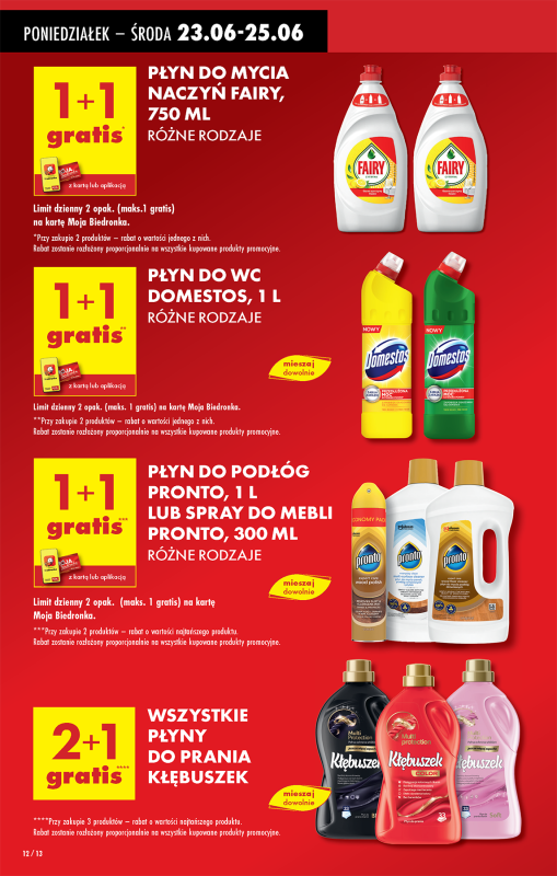 Biedronka - gazetka promocyjna Od poniedziałku, Z ladą tradycyjną od poniedziałku 23.06 do niedzieli 29.06 - strona 12