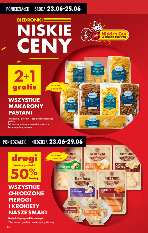 Biedronka - gazetka promocyjna Od poniedziałku, Z ladą tradycyjną od poniedziałku 23.06 do niedzieli 29.06 - strona 6