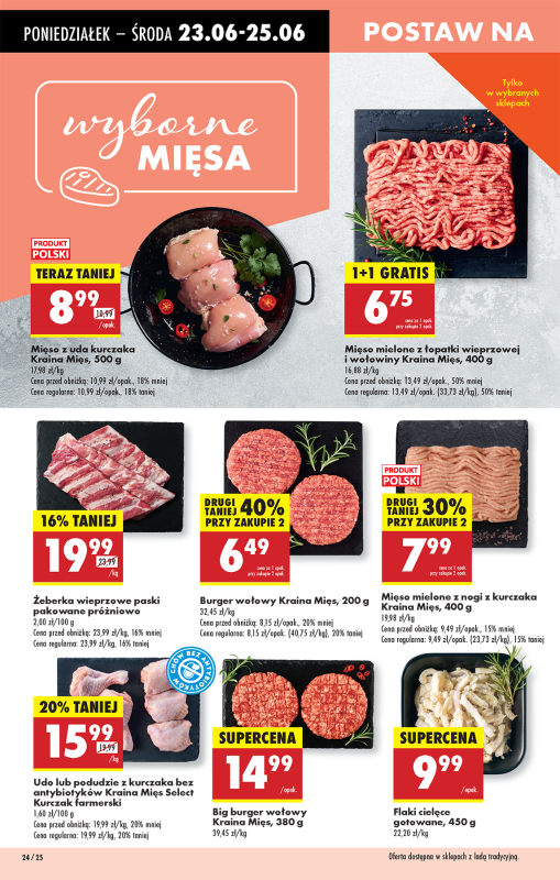 Biedronka - gazetka promocyjna Od poniedziałku, Z ladą tradycyjną od poniedziałku 23.06 do niedzieli 29.06 - strona 26