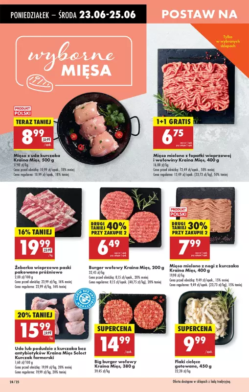 Biedronka - gazetka promocyjna Od poniedziałku, Z ladą tradycyjną od poniedziałku 23.06 do niedzieli 29.06 - strona 26