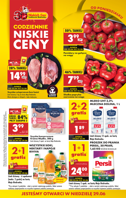 Biedronka - gazetka promocyjna Od poniedziałku, Z ladą tradycyjną od poniedziałku 23.06 do niedzieli 29.06