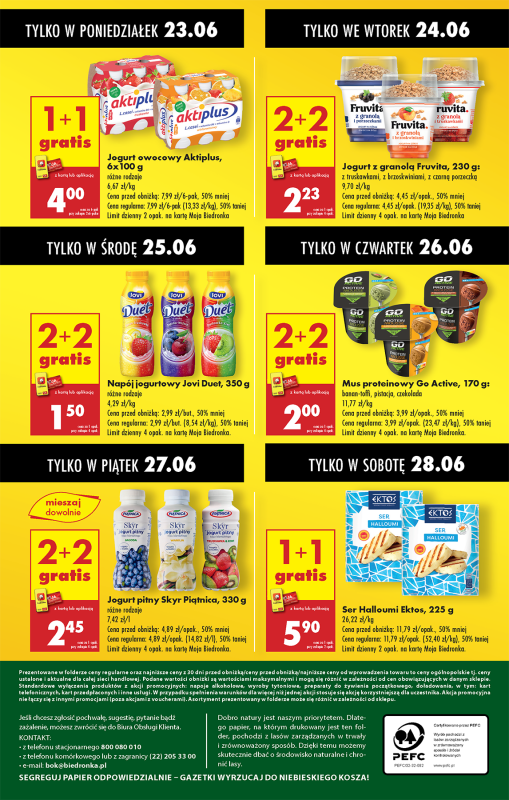 Biedronka - gazetka promocyjna Od poniedziałku, Z ladą tradycyjną od poniedziałku 23.06 do niedzieli 29.06 - strona 68