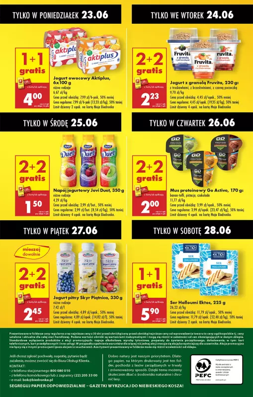 Biedronka - gazetka promocyjna Od poniedziałku, Z ladą tradycyjną od poniedziałku 23.06 do niedzieli 29.06 - strona 68