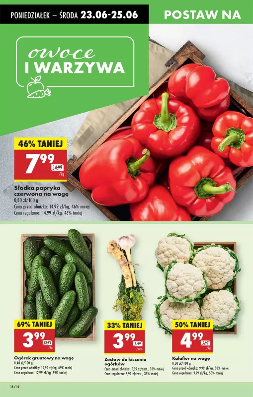 Biedronka - gazetka promocyjna Od poniedziałku, Z ladą tradycyjną od poniedziałku 23.06 do niedzieli 29.06 - strona 18