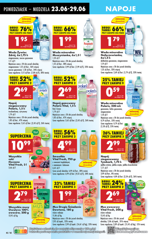 Biedronka - gazetka promocyjna Od poniedziałku, Z ladą tradycyjną od poniedziałku 23.06 do niedzieli 29.06 - strona 54