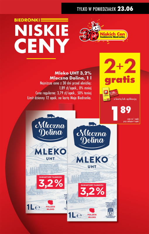 Biedronka - gazetka promocyjna Od poniedziałku, Z ladą tradycyjną od poniedziałku 23.06 do niedzieli 29.06 - strona 3