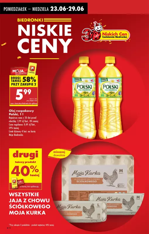 Biedronka - gazetka promocyjna Od poniedziałku, Z ladą tradycyjną od poniedziałku 23.06 do niedzieli 29.06 - strona 4