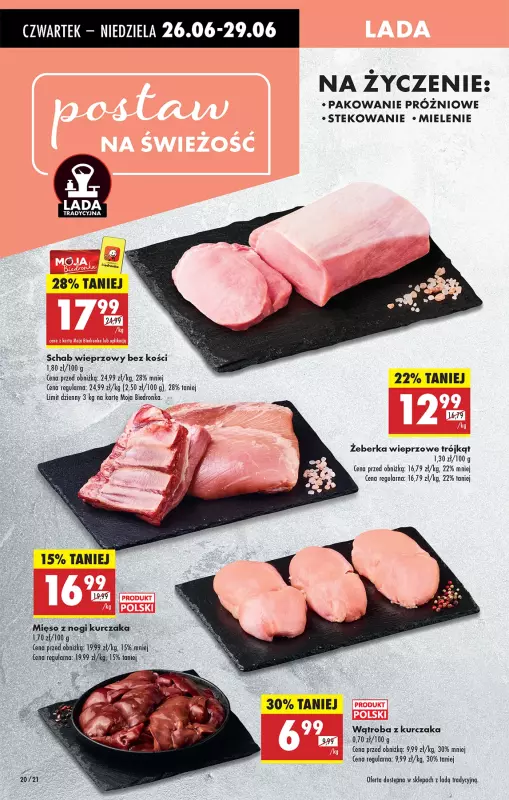 Biedronka - gazetka promocyjna Od czwartku, Z ladą tradycyjną od czwartku 26.06 do środy 02.07 - strona 28