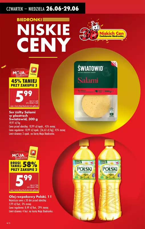 Biedronka - gazetka promocyjna Od czwartku, Z ladą tradycyjną od czwartku 26.06 do środy 02.07 - strona 6