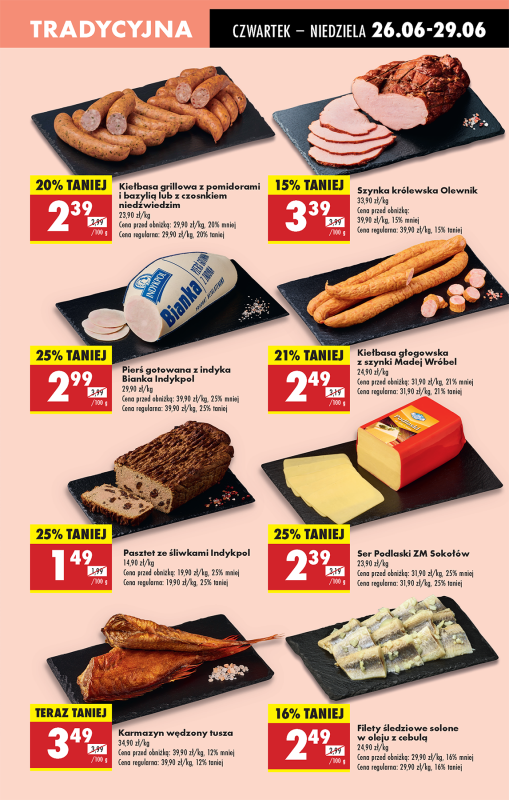 Biedronka - gazetka promocyjna Od czwartku, Z ladą tradycyjną od czwartku 26.06 do środy 02.07 - strona 29