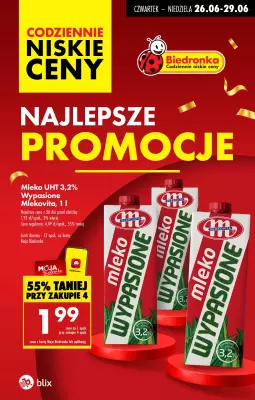 Biedronka - gazetka promocyjna Najlepsze promocje! od czwartku 26.06 do niedzieli 29.06