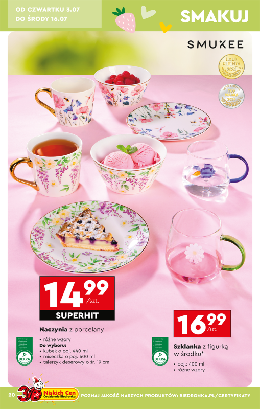Biedronka - gazetka promocyjna Okazje tygodnia od poniedziałku 30.06 do środy 16.07 - strona 22