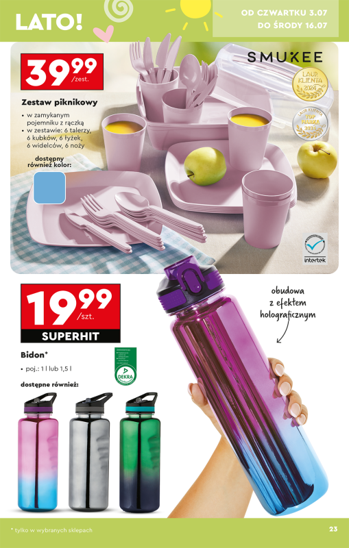 Biedronka - gazetka promocyjna Okazje tygodnia od poniedziałku 30.06 do środy 16.07 - strona 25