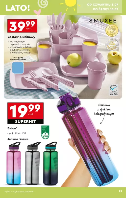 Biedronka - gazetka promocyjna Okazje tygodnia od poniedziałku 30.06 do środy 16.07 - strona 25