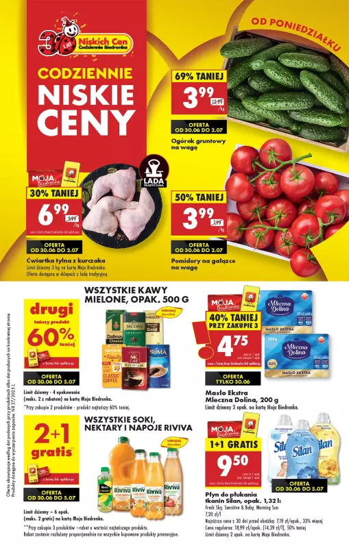 Biedronka - gazetka promocyjna Od poniedziałku, Z ladą tradycyjną  