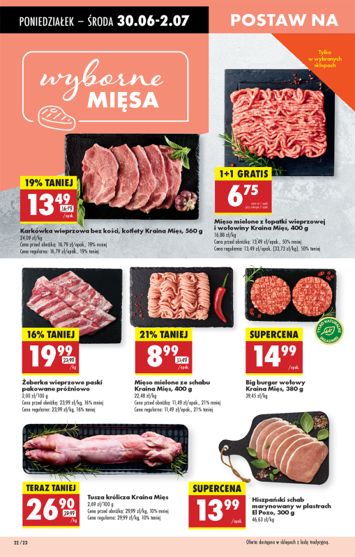 Biedronka - gazetka promocyjna Od poniedziałku, Z ladą tradycyjną od poniedziałku 30.06 do niedzieli 06.07 - strona 30