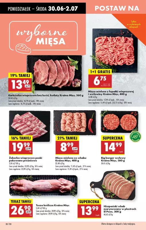 Biedronka - gazetka promocyjna Od poniedziałku, Z ladą tradycyjną od poniedziałku 30.06 do niedzieli 06.07 - strona 30
