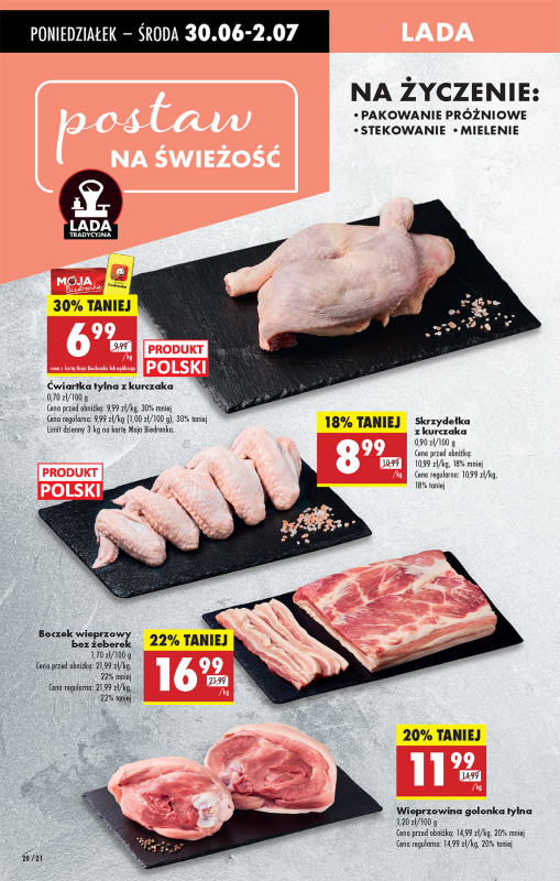 Biedronka - gazetka promocyjna Od poniedziałku, Z ladą tradycyjną od poniedziałku 30.06 do niedzieli 06.07 - strona 28
