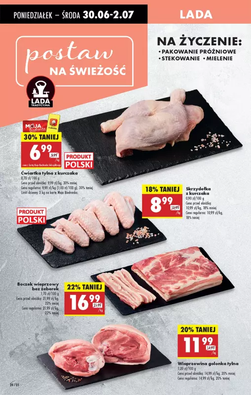 Biedronka - gazetka promocyjna Od poniedziałku, Z ladą tradycyjną od poniedziałku 30.06 do niedzieli 06.07 - strona 28