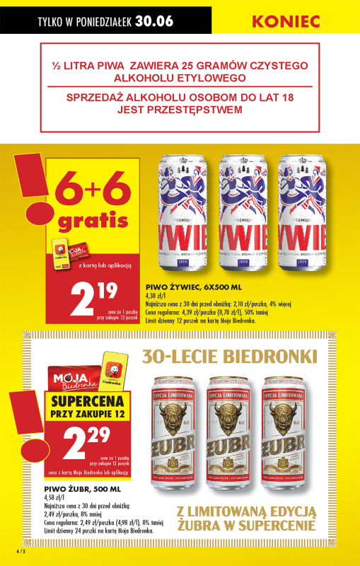 Biedronka - gazetka promocyjna Od poniedziałku, Z ladą tradycyjną od poniedziałku 30.06 do niedzieli 06.07 - strona 6