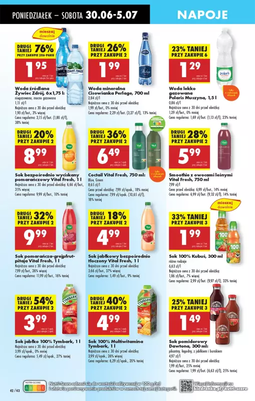 Biedronka - gazetka promocyjna Od poniedziałku, Z ladą tradycyjną od poniedziałku 30.06 do niedzieli 06.07 - strona 56