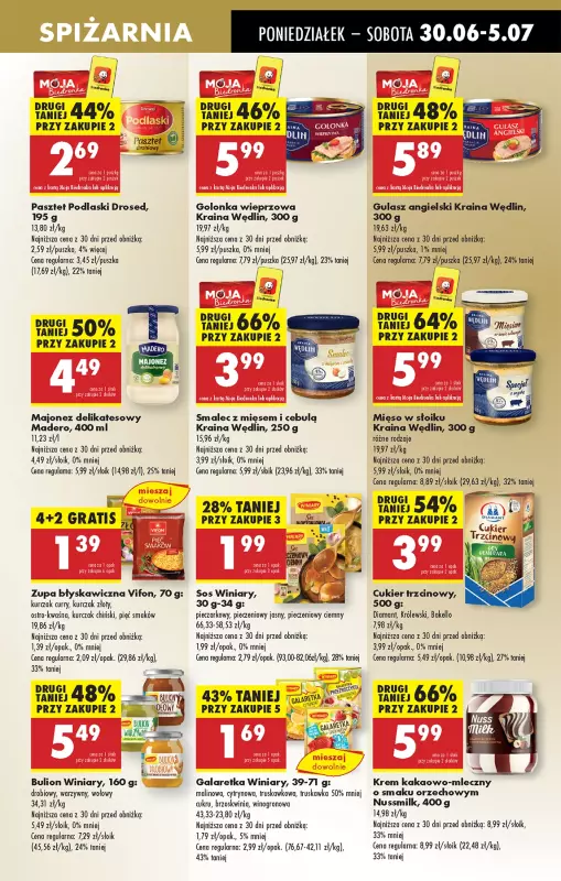Biedronka - gazetka promocyjna Od poniedziałku, Z ladą tradycyjną od poniedziałku 30.06 do niedzieli 06.07 - strona 49