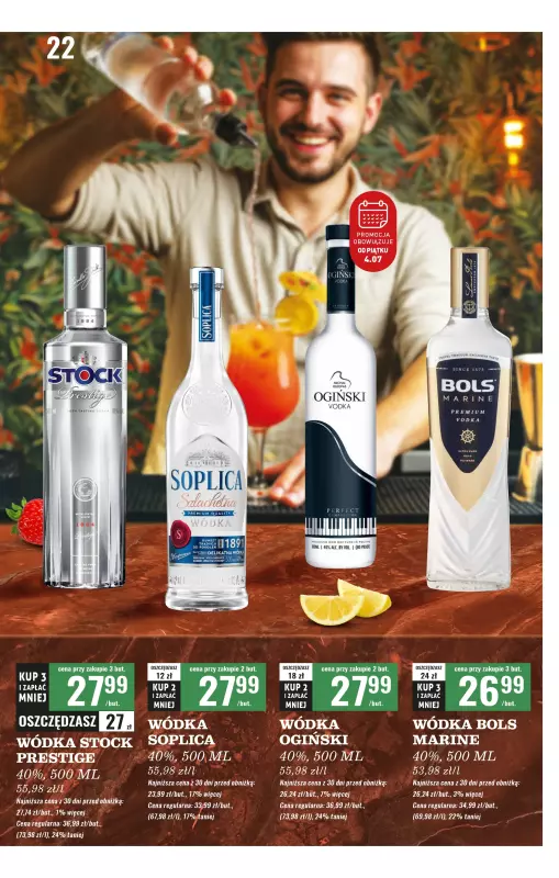 Biedronka - gazetka promocyjna Czas na toast od poniedziałku 30.06 do soboty 12.07 - strona 22