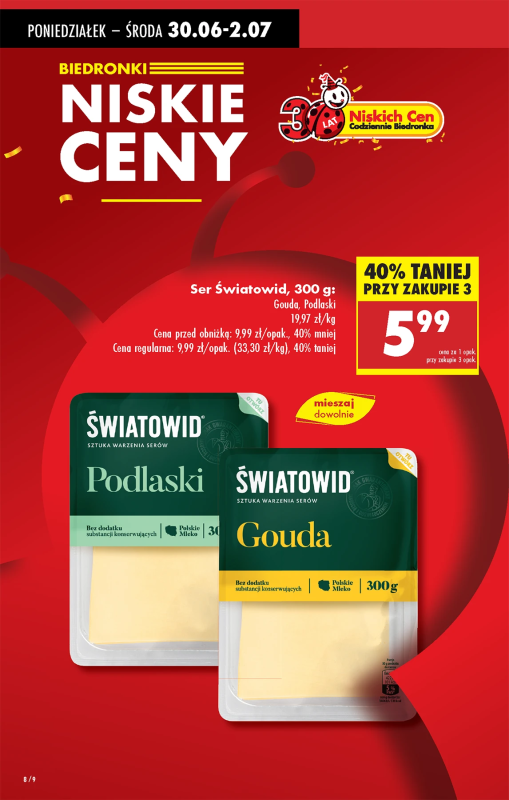 Biedronka - gazetka promocyjna Od poniedziałku od poniedziałku 30.06 do niedzieli 06.07 - strona 10