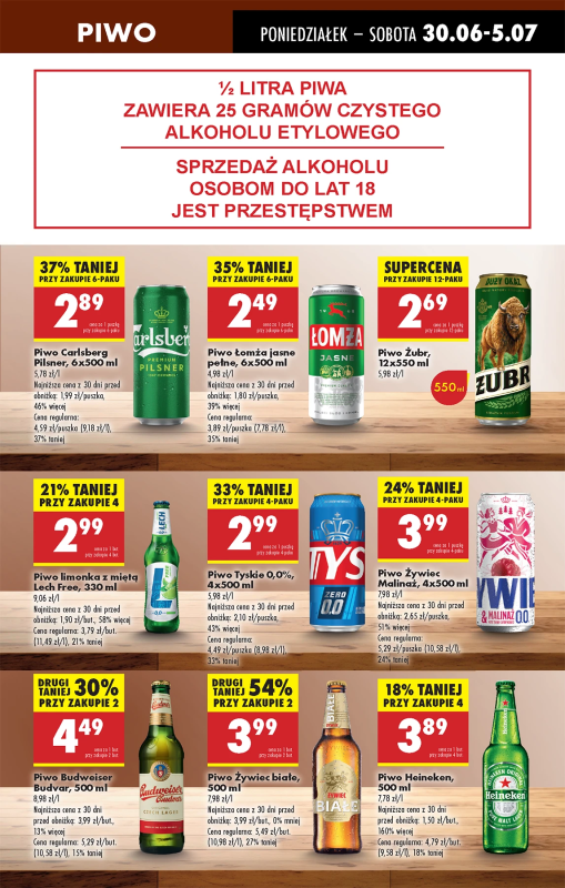 Biedronka - gazetka promocyjna Od poniedziałku od poniedziałku 30.06 do niedzieli 06.07 - strona 61