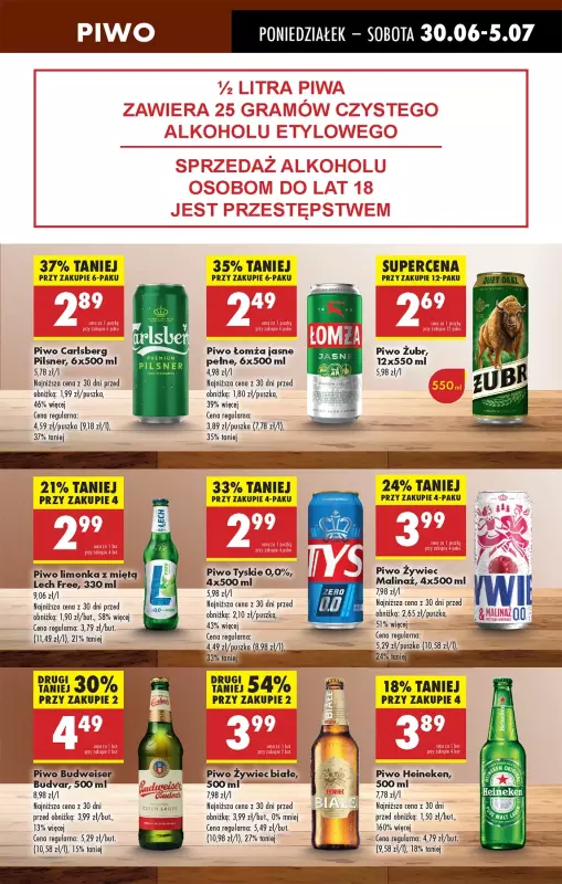 Biedronka - gazetka promocyjna Od poniedziałku od poniedziałku 30.06 do niedzieli 06.07 - strona 61
