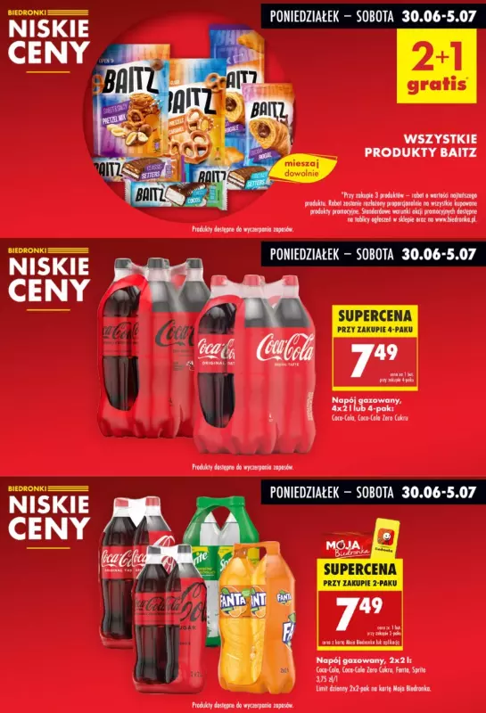 Biedronka - gazetka promocyjna Biedronkowe oszczędności od poniedziałku 30.06 do środy 02.07 - strona 4