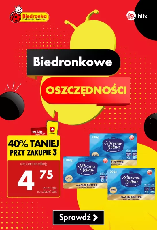 Biedronka - gazetka promocyjna Biedronkowe oszczędności od poniedziałku 30.06 do środy 02.07