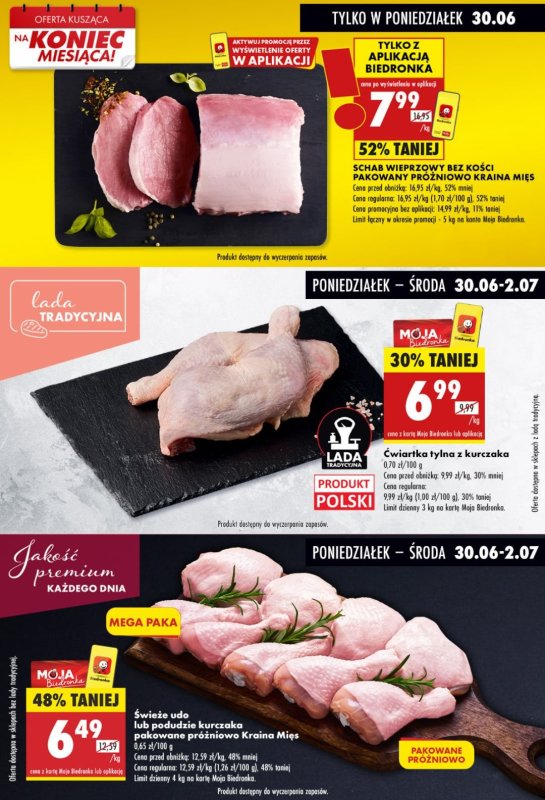 Biedronka - gazetka promocyjna Biedronkowe oszczędności od poniedziałku 30.06 do środy 02.07 - strona 6