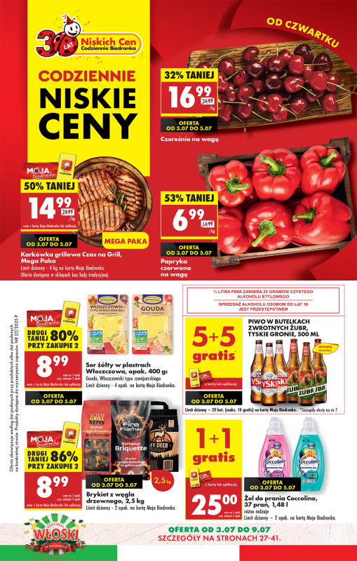 Biedronka - gazetka promocyjna Od czwartku od czwartku 03.07 do środy 09.07