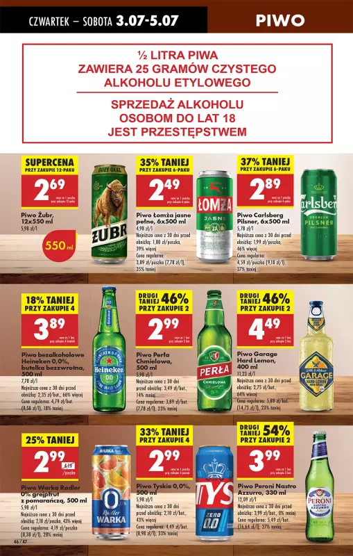 Biedronka - gazetka promocyjna Od czwartku, Z ladą tradycyjną od czwartku 03.07 do środy 09.07 - strona 52