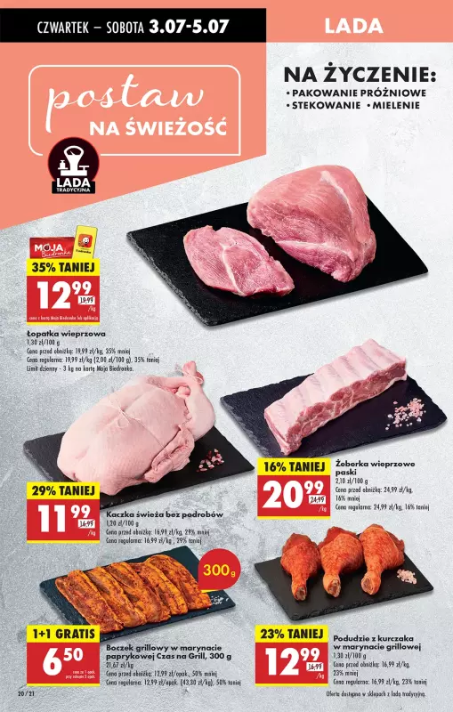 Biedronka - gazetka promocyjna Od czwartku, Z ladą tradycyjną od czwartku 03.07 do środy 09.07 - strona 22