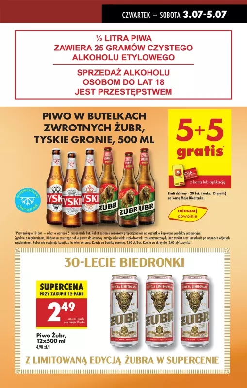 Biedronka - gazetka promocyjna Najlepsze promocje na GRILLA i nie tylko! od czwartku 03.07 do soboty 05.07 - strona 6