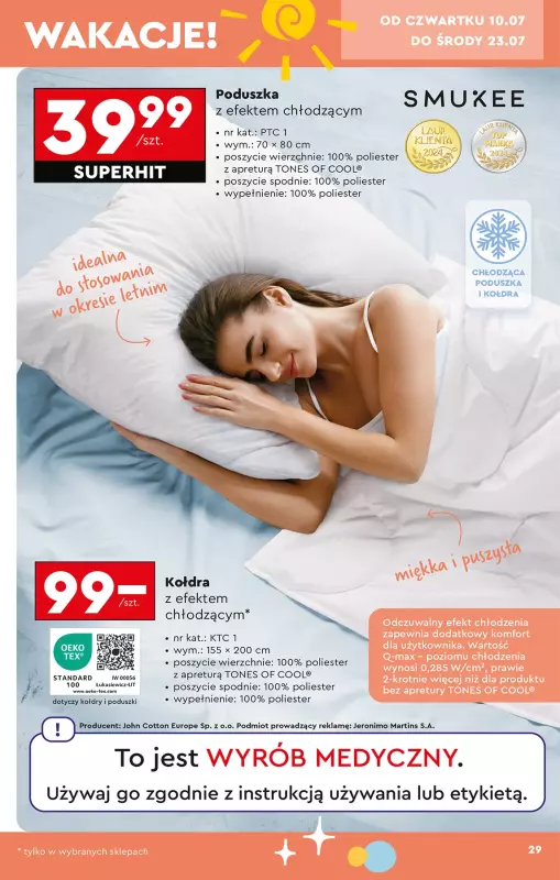 Biedronka - gazetka promocyjna Okazje tygodnia od poniedziałku 07.07 do środy 23.07 - strona 31