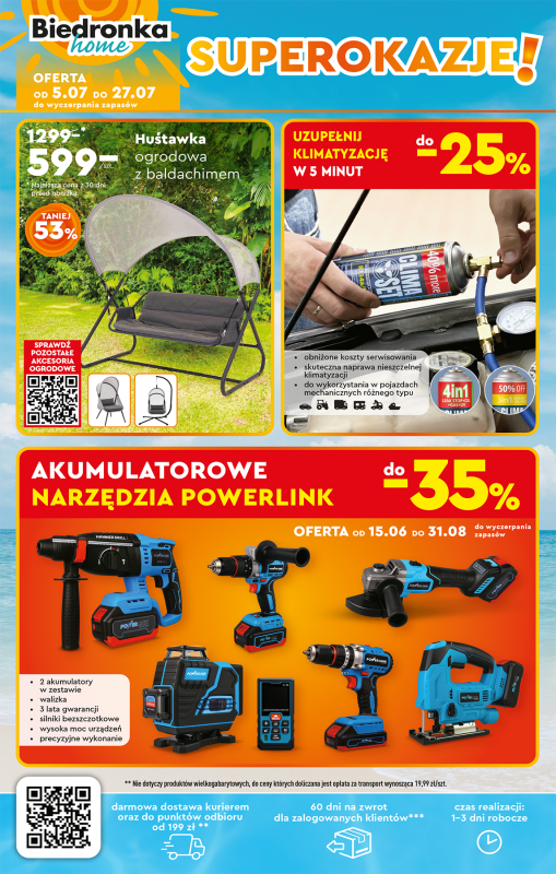 Biedronka - gazetka promocyjna Okazje tygodnia od poniedziałku 07.07 do środy 23.07 - strona 44