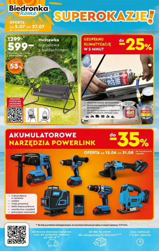 Biedronka - gazetka promocyjna Okazje tygodnia od poniedziałku 07.07 do środy 23.07 - strona 44