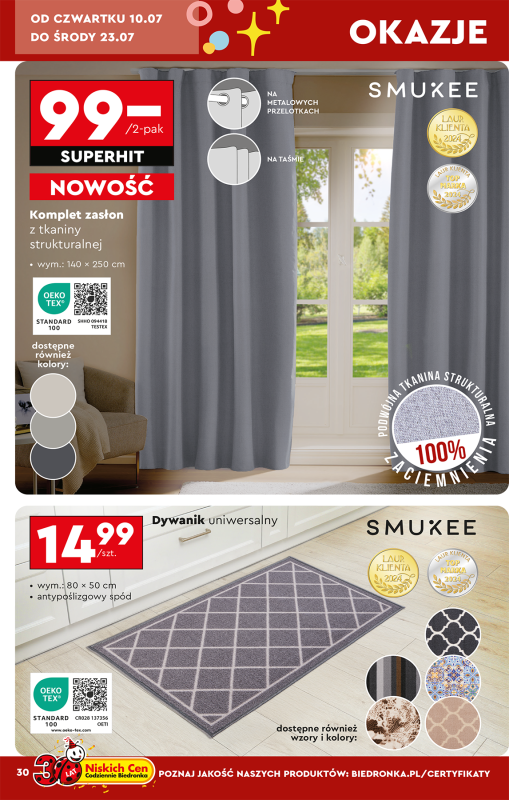 Biedronka - gazetka promocyjna Okazje tygodnia od poniedziałku 07.07 do środy 23.07 - strona 32