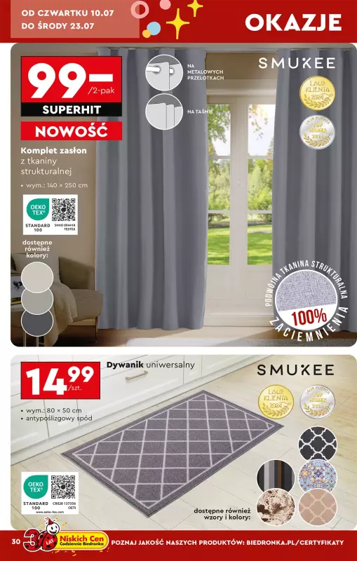Biedronka - gazetka promocyjna Okazje tygodnia od poniedziałku 07.07 do środy 23.07 - strona 32
