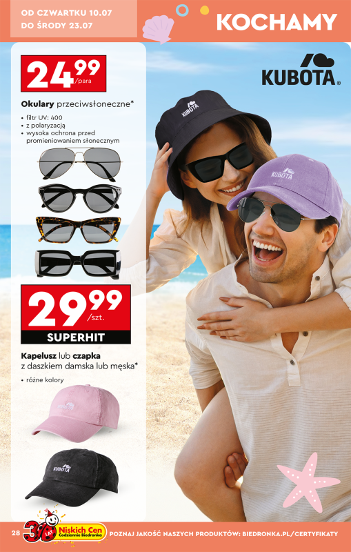 Biedronka - gazetka promocyjna Okazje tygodnia od poniedziałku 07.07 do środy 23.07 - strona 30
