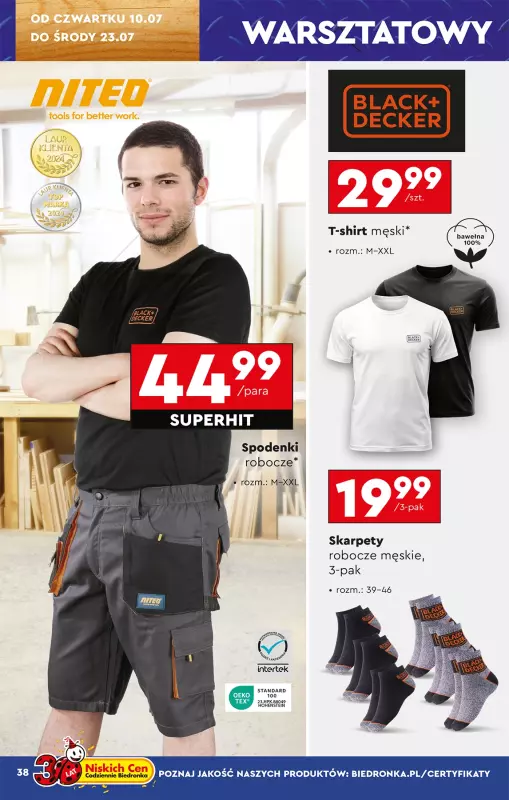 Biedronka - gazetka promocyjna Okazje tygodnia od poniedziałku 07.07 do środy 23.07 - strona 40