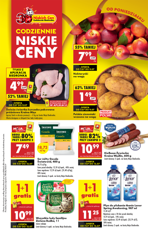 Biedronka - gazetka promocyjna Od poniedziałku od poniedziałku 07.07 do niedzieli 13.07