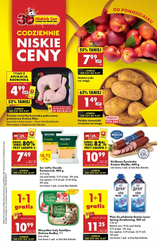 Biedronka - gazetka promocyjna Od poniedziałku od poniedziałku 07.07 do niedzieli 13.07