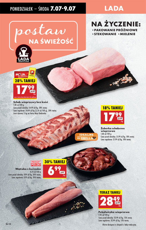 Biedronka - gazetka promocyjna Od poniedziałku, Z ladą tradycyjną od poniedziałku 07.07 do niedzieli 13.07 - strona 28