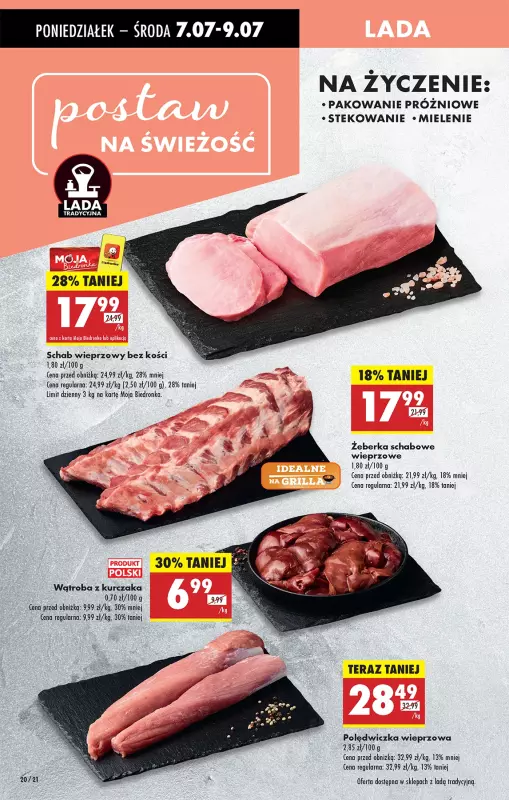 Biedronka - gazetka promocyjna Od poniedziałku, Z ladą tradycyjną od poniedziałku 07.07 do niedzieli 13.07 - strona 28